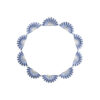 GEORG JENSEN - HALSKJEDE, DAISY STATEMENT COLLIER SØLV MED BLÅ EMALJE