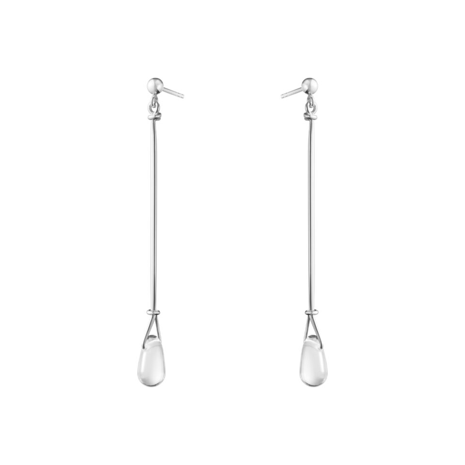 GEORG JENSEN - ØREDOBBER, VIVIANNA TORUN ROCK CRYSTAL BERGKRYSTALL SØLV