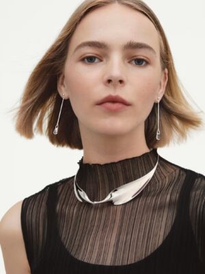 GEORG JENSEN - ØREDOBBER, VIVIANNA TORUN LANGE ROCK CRYSTAL BERGKRYSTALL SØLV - STYLING