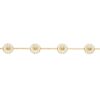 GEORG JENSEN - ARMBÅND, DAISY FORGYLT SØLV MED HVIT EMALJE