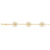 GEORG JENSEN - ARMBÅND, DAISY FORGYLT SØLV MED HVIT EMALJE - DETALJER