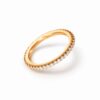 Ring, Love Bands rett gult gull 0,40-0,47 ct TW.VS.