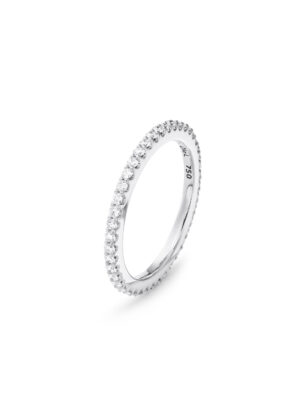 Ring, Love Bands rett hvitt gull 0,40-0,47 ct TW.VS.