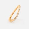 Ring, Love Bands buet gult gull 0,40-0,47 ct TW.VS.