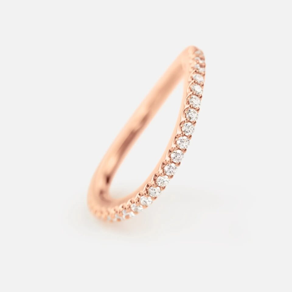 Ring, Love Bands buet roségull 0,40-0,47 ct TW.VS.