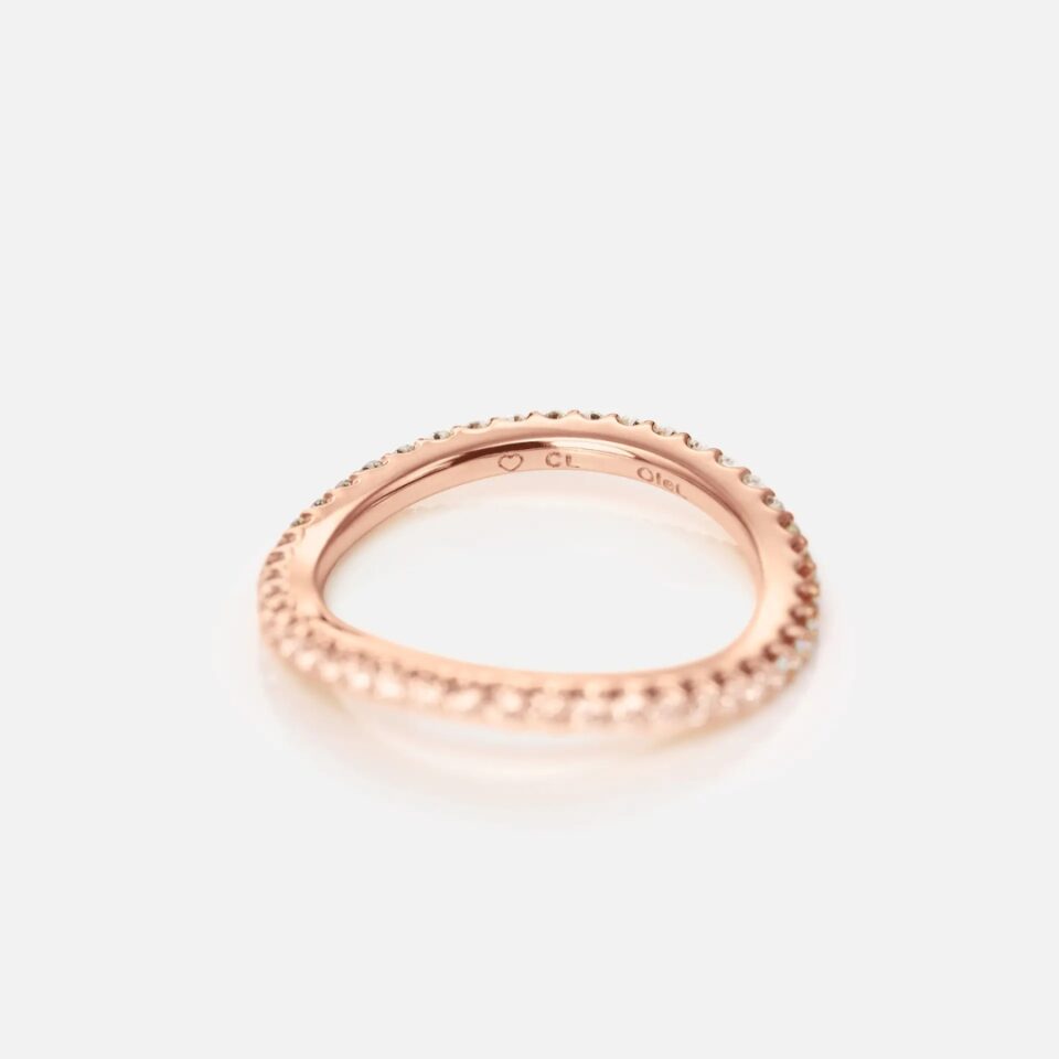 Ring, Love Bands buet roségull 0,40-0,47 ct TW.VS.
