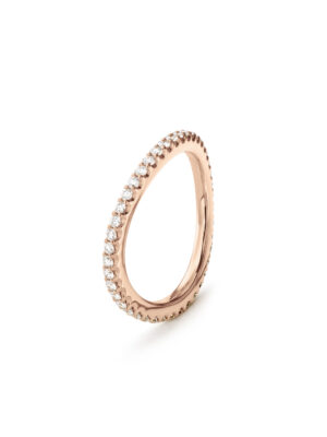 Ring, Love Bands buet roségull 0,40-0,47 ct TW.VS.