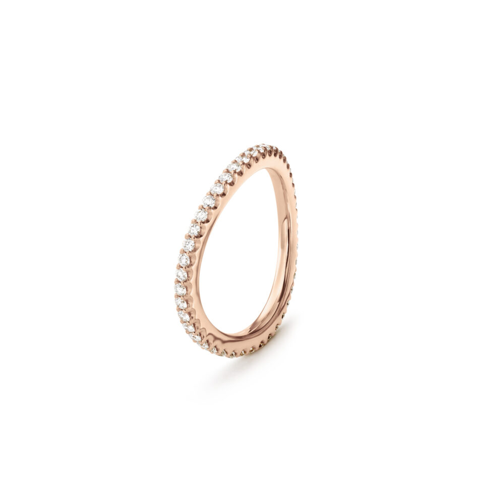 Ring, Love Bands buet roségull 0,40-0,47 ct TW.VS.