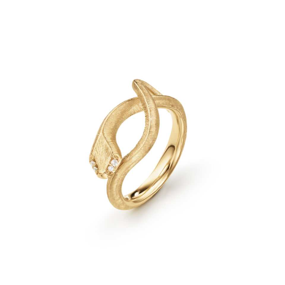 Ring, Snakes liten 0,02 ct TW.VS.