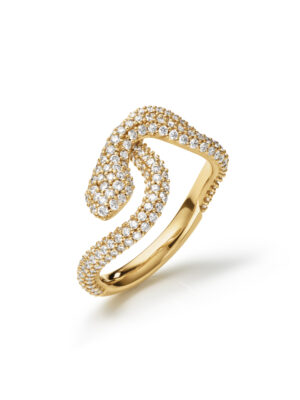 Ring, Snakes Pavé liten 1,22-1,24 ct TW.VS.