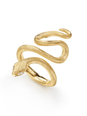 Ring, Snakes medium 0,02 ct TW.VS.