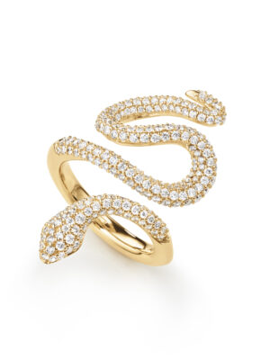 Ring, Snakes Pavé medium 1,35 ct TW.VS.