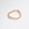 Ring, Love Bands buet bred roségull 0,90-1,00 ct TW.VS.