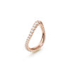 Ring, Love Bands buet bred roségull 0,90-1,00 ct TW.VS.