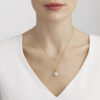 GEORG JENSEN - HALSKJEDE, MAGIC ANHENG MED PERLER OG DIAMANTER 0,04 CT. GULT GULL - STYLING