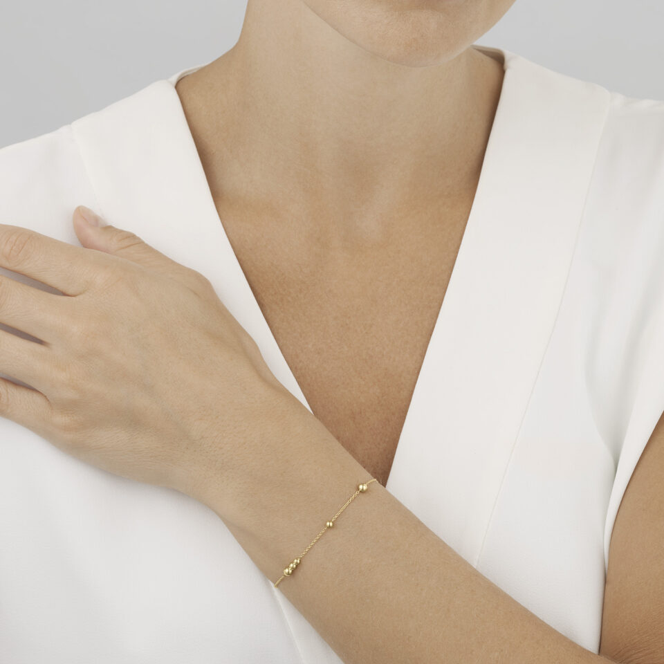 GEORG JENSEN - ARMBÅND, MOONLIGHT GRAPES GULT GULL - STYLING