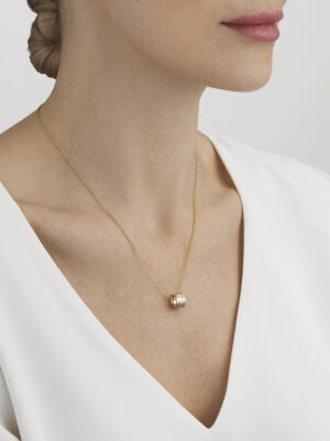 GEORG JENSEN - HALSKJEDE, FUSION ANHENG MED DIAMANTER 0,05 CT. MULTI - STYLING