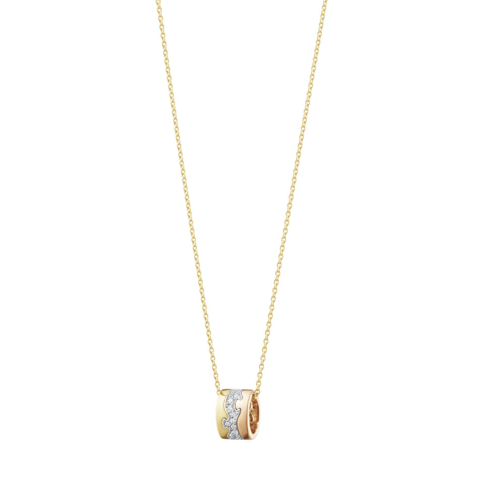 GEORG JENSEN - HALSKJEDE, FUSION ANHENG PAVÉ 0,19 CT. MULTI