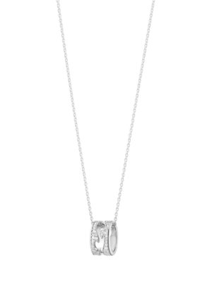 GEORG JENSEN - HALSKJEDE, FUSION ANHENG PAVÉ 0,43 CT. HVITT GULL