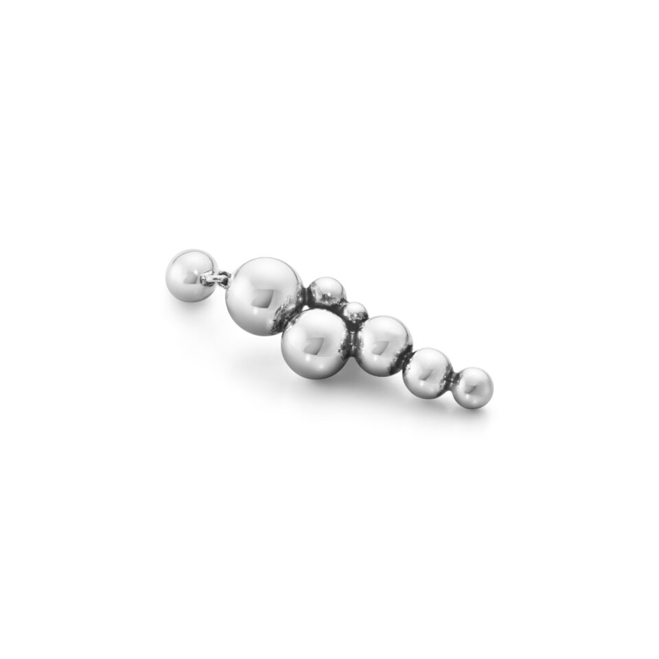 GEORG JENSEN - ØREDOBBER, MOONLIGHT GRAPES LANGE OKSIDERT SØLV - DETALJER