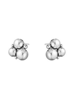 GEORG JENSEN - ØREDOBBER, MOONLIGHT GRAPES STIFT OKSIDERT SØLV