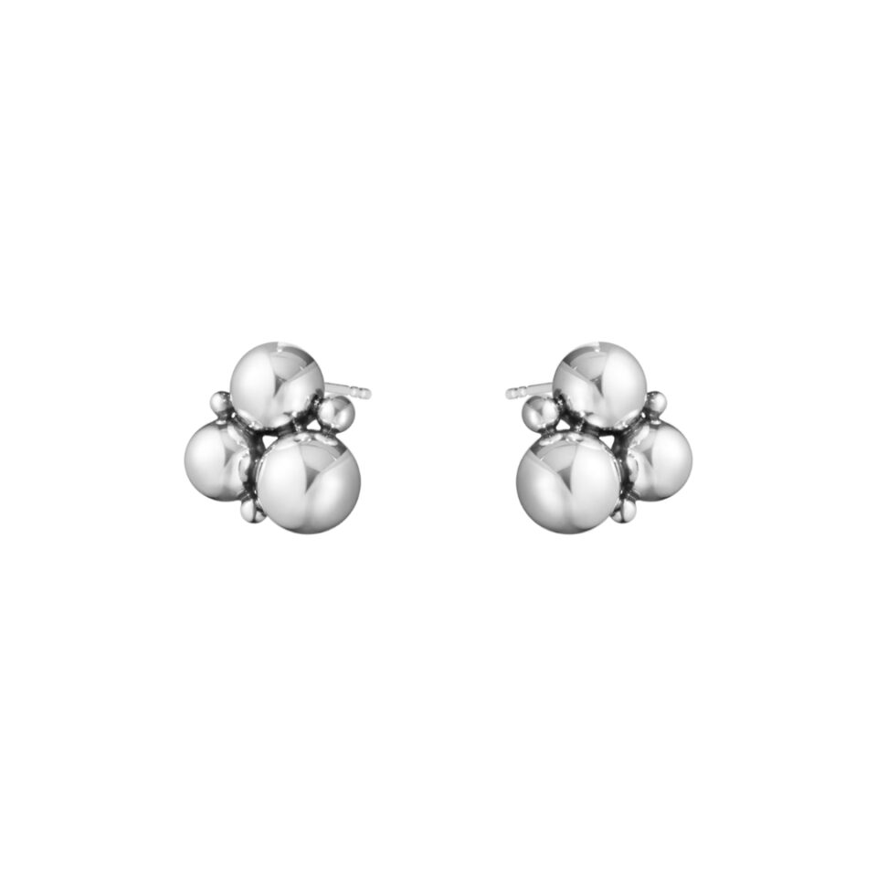 GEORG JENSEN - ØREDOBBER, MOONLIGHT GRAPES STIFT OKSIDERT SØLV