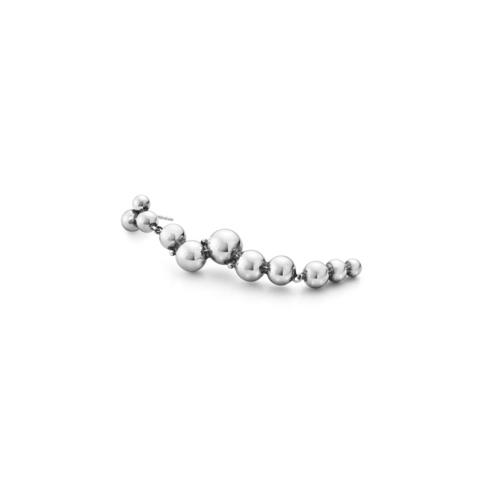 GEORG JENSEN - ØREDOBBER, MOONLIGHT GRAPES LANGE OKSIDERT SØLV - DETALJER