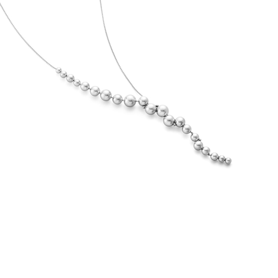 GEORG JENSEN - HALSKJEDE, MOONLIGHT GRAPES ANHENG STATEMENT OKSIDERT SØLV - DETALJER
