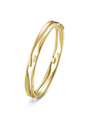GEORG JENSEN - ARMRING, FUSION ÅPEN BANGLE GULT GULL