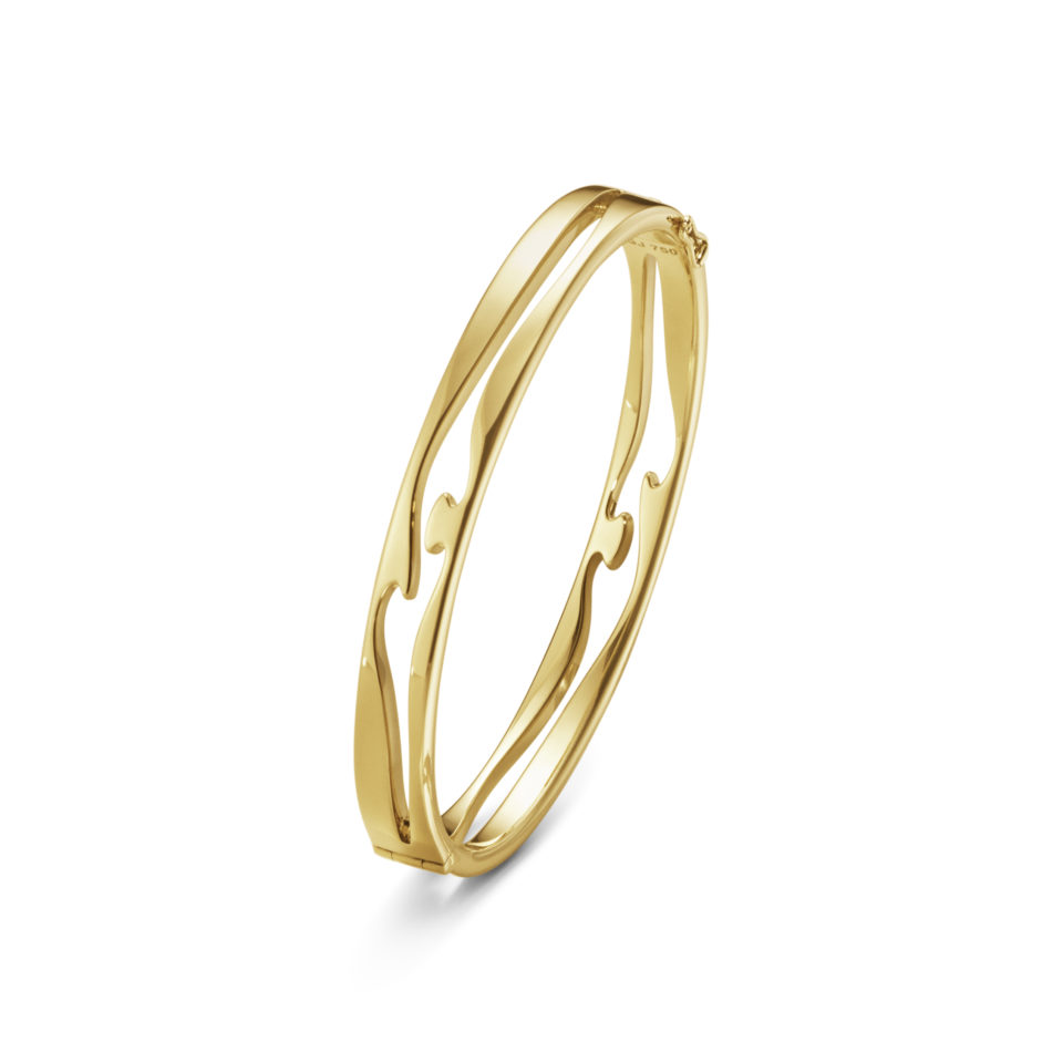 GEORG JENSEN - ARMRING, FUSION ÅPEN BANGLE GULT GULL