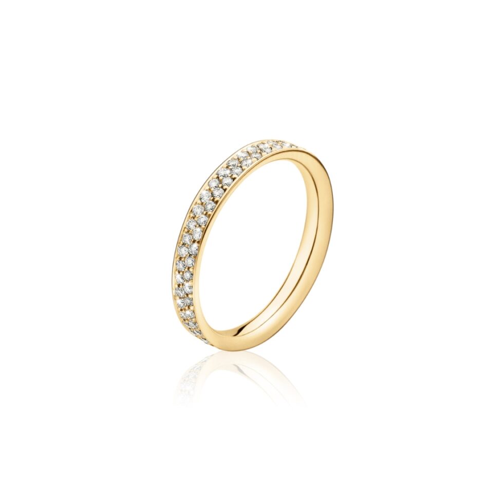 GEORG JENSEN - RING, MAGIC PAVÉ 0,47-0,60 CT. GULT GULL