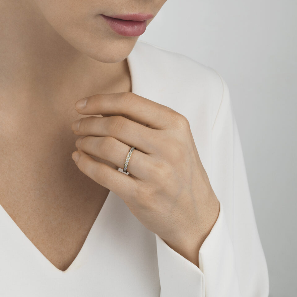 GEORG JENSEN - RING, MAGIC PAVÉ 0,47-0,60 CT. GULT GULL - STYLING