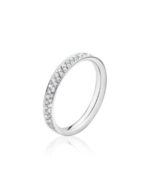 GEORG JENSEN - RING, MAGIC PAVÉ 0,47-0,60 CT. HVITT GULL