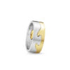GEORG JENSEN - RING, FUSION ENDERING HVITT GULL - KOMBINASJON