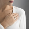 GEORG JENSEN - RING, FUSION ENDERING HVITT GULL - STYLING