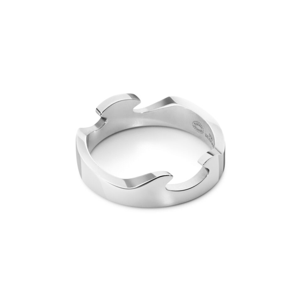 GEORG JENSEN - RING, FUSION ENDERING HVITT GULL - DETALJER