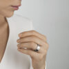 GEORG JENSEN - RING, FUSION ENDERING HVITT GULL - STYLING