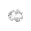 GEORG JENSEN - RING, FUSION CENTERRING MED DIAMANTER 0,16 CT. HVITT GULL - DETALJER