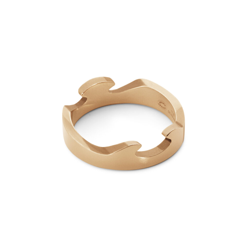 GEORG JENSEN - RING, FUSION ENDERING ROSÉGULL - DETALJER