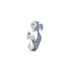 GEORG JENSEN - RING, FUSION CENTERRING BLÅ SAFIRER PAVÉ 0,70-1,11 CT. HVITT GULL