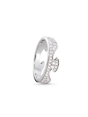 GEORG JENSEN - RING, FUSION ENDERING PAVÉ 0,66-0,99 CT. HVITT GULL