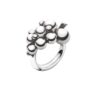 GEORG JENSEN - RING, MOONLIGHT GRAPES LITEN OKSIDERT SØLV