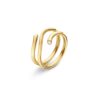 GEORG JENSEN - RING, MAGIC MED 2 BRILLIANTER 0,04 CT. GULT GULL