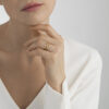 GEORG JENSEN - RING, MAGIC MED 2 BRILLIANTER 0,04 CT. GULT GULL - STYLING