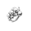 GEORG JENSEN - RING, MOONLIGHT GRAPES MEDIUM OKSIDERT SØLV