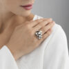 GEORG JENSEN - RING, MOONLIGHT GRAPES MEDIUM OKSIDERT SØLV - STYLING
