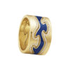 GEORG JENSEN - RING, FUSION ENDERING MED DIAMANTER 0,15-0,21 CT. GULT GULL - KOMBINASJON