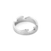 GEORG JENSEN - RING, FUSION ENDERING MED DIAMANTER 0,15-0,21 CT. HVITT GULL - DETALJER
