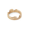 GEORG JENSEN - RING, FUSION ENDERING MED DIAMANTER 0,15-0,21 CT. ROSÉGULL - DETALJER