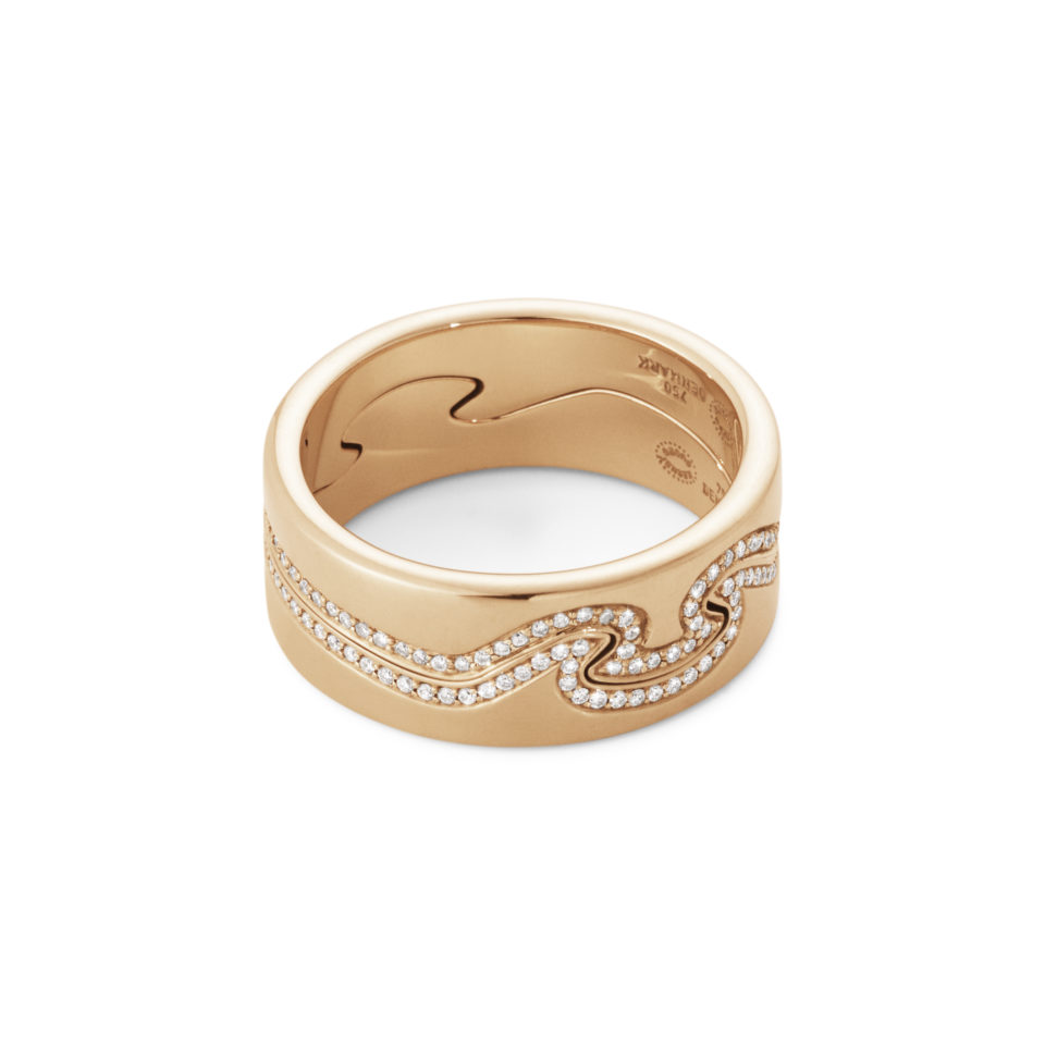 Ring, Fusion endering med diamanter 0,15-0,21 ct. TW.VS.